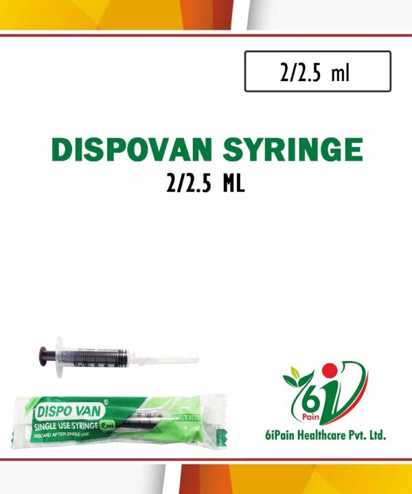 Dispovan Syringe 2/2.5 ml (100 syringes box)