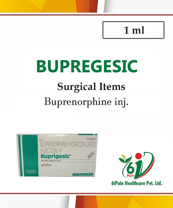 Bupregesic(Buprenorphine inj. -1 ml* 5 Amp )