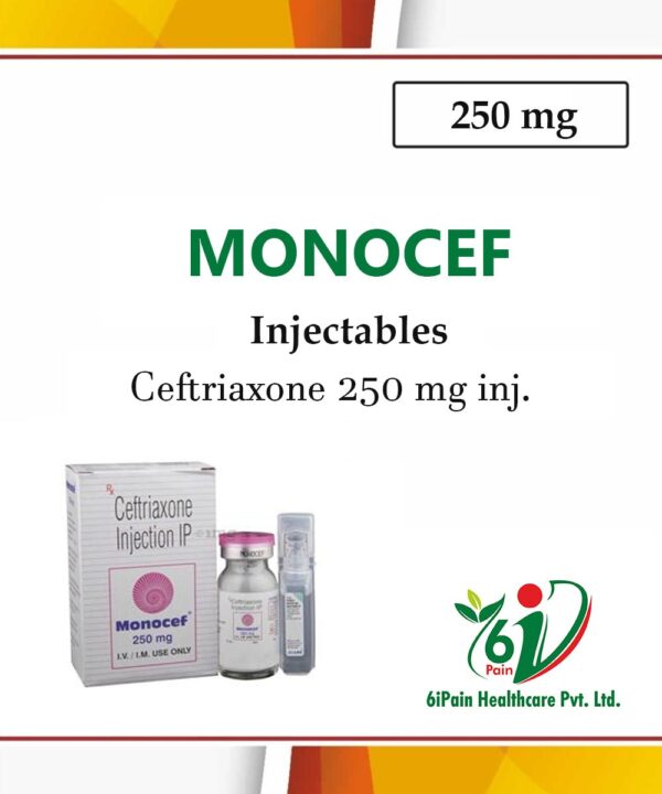 Monocef(Ceftriaxone 250 mg inj.)