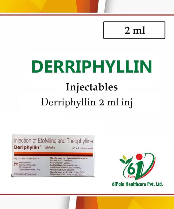 Derriphyllin 2 ml inj. ( 10 Ampoules Pack )