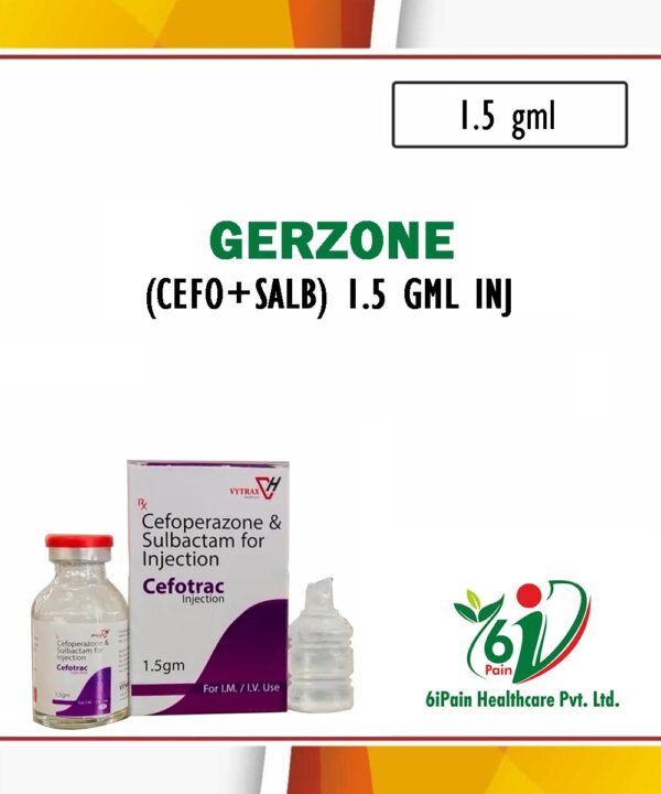 Gerzone(Cefo+Salb) 1.5 gm