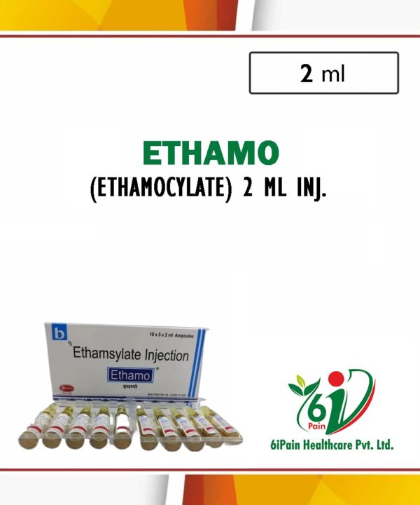 Ethamo(Ethamsylate) 2 ml inj (5 ampoules strip)