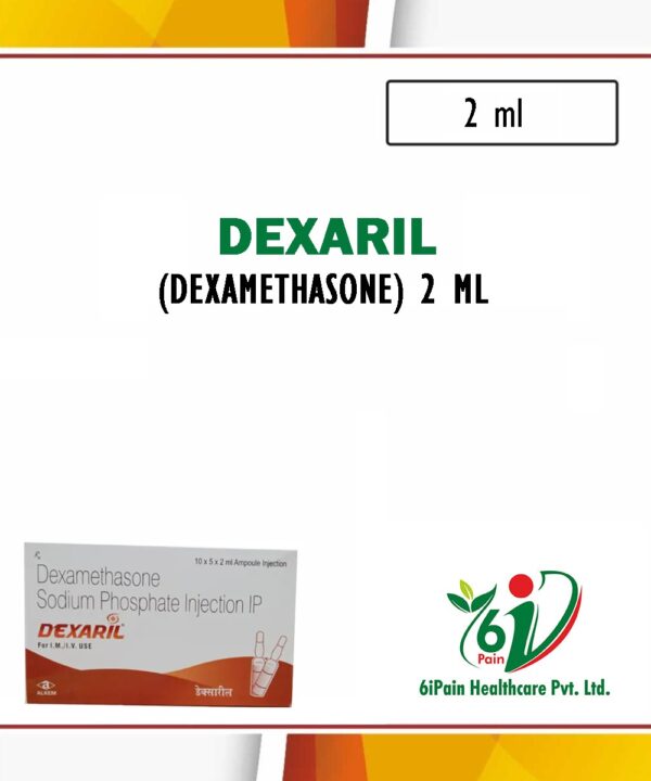 Dexaril(Dexamethasone) 2 ml (50 ampoules pack)