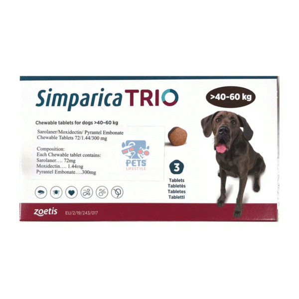 Simparica Trio Chewable Tablet for Dogs – Monthly Protection Against Fleas, Ticks & Worms - Image 3